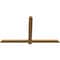 Ekena Millwork Eugene Smooth Timber Gable Bracket, Western Red Cedar, 60"W x 35"H x 1 1/2"D x 3 1/2"F, 14/12 Pitch GBW060X35X0204EUG00SWR - alternate 5